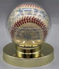 1987 New York Yankees Team Autographed Baseball 30 Signatures Winfield Mattingly