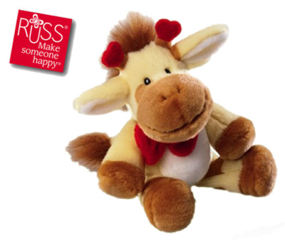 RUSS BERRIE VERLIEBT GIRAFFE 20 CM NEU VALENTINS TAG