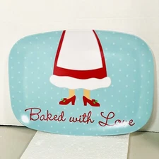 Melamine Baked With Love tray 14 X 10” NEW