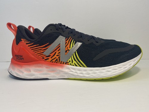 New Balance Fresh Foam X Tempo Black Red Neon White Flame Mens Sz 9 D MTMPOBR