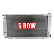 5 ROW Alu Radiator For 88-99 CHEVY GMC C2500 C3500 K2500 K3500 PICKUP 7.4L AT