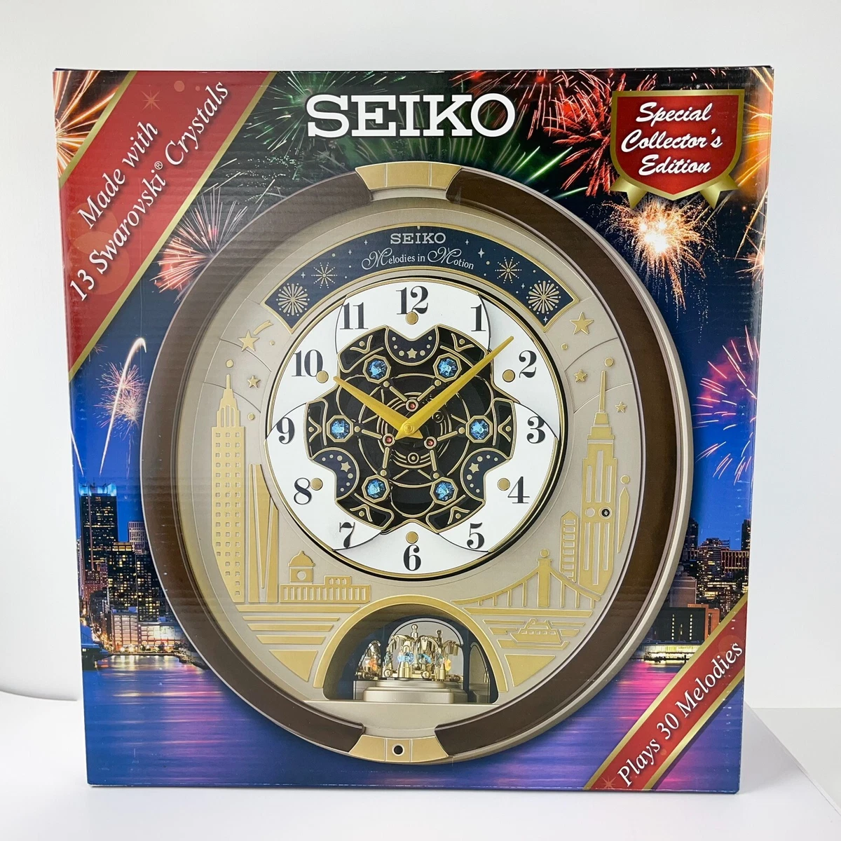 Seiko QXM382BR Special Edition Swarvoski Melody in Motion Wall