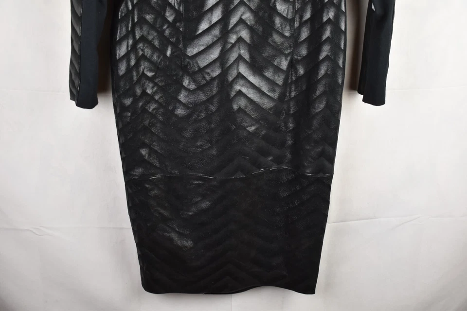 Asos Womans Long Black Dress Size 10 Midi A Line Zip Fasten - Image 3 of 4