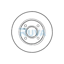 Fits Ford Fiesta 2008- Ka 2016- Ruva Front 1x Brake Disc 8V511125AD