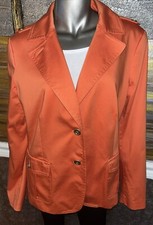 Talbots Blazer Pumpkin Orange Size 16