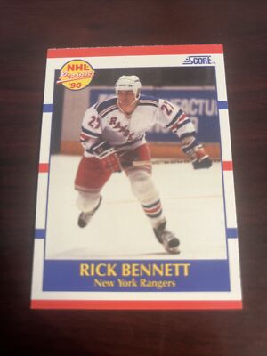 1990-91 Score Rick Bennett #400 RC Rookie New York Rangers NM-MINT | eBay