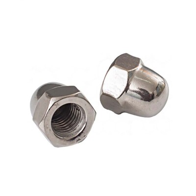 Feingewinde Hutmutter DIN1587 Hohe Form Muttern A2 Edelstahl M8 M10 M12 - M24