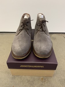 johnston and murphy grey suede