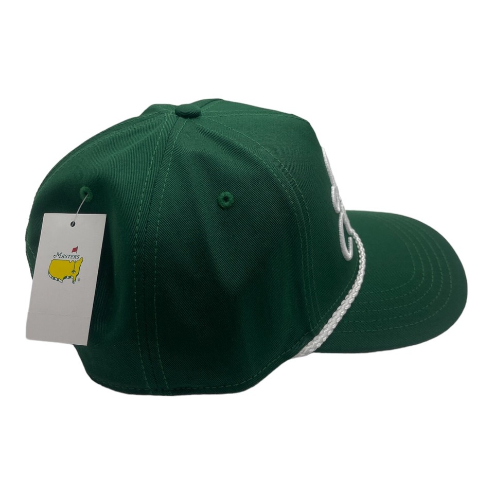New 2024 Masters Green Amen Corner Embroidered Rope Hat Augusta