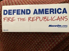 Defend America Fire the Republicans sticker