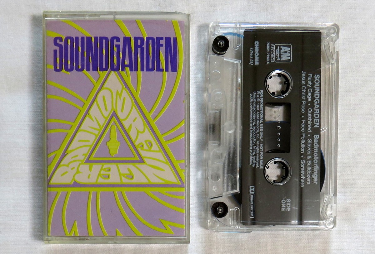 Soundgarden Badmotorfinger Promo Cassette Tape 1991 USA