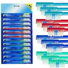 12 Oral B Toothbrushes Soft Indicator Bristles with Covers Caps
