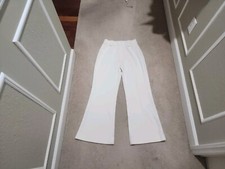 Wardrobe Maker Vintage Union Made White Flared Elastic Waist Pants W25 L27.5