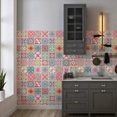 48 Stck. Combo Fliese Aufkleber Selbstklebend Küche Wanddekore Mosaik Fliese 15x15cm