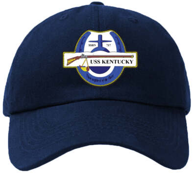 SSBN-737 USS Kentucky Badge Navy Baseball Cap Hat Hook and Loop Closure