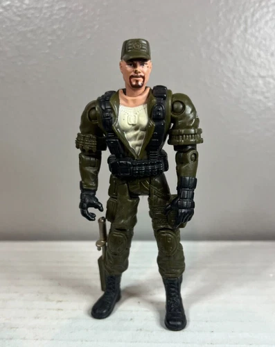 2002 - Hasbro - Gung-Ho v10 G I Joe - US Marine Recon Cmdr with Knife - VG