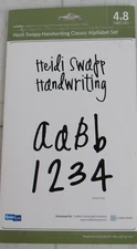 QuicKutz, Heidi Swapp Handwriting Classic Alphabet Set, 3 dies, C-ALPHA-4x8-02