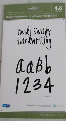 QuicKutz Heidi Swapp Handwriting Classic Alphabet Set 3 dies C