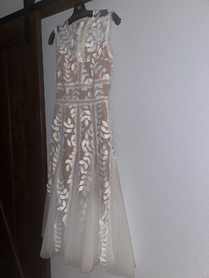 Bronx And Banco Women's Bridal Saba Guipure Lace Midi-Dress - White - Size Small
