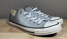 Converse Chuck Taylor Trainer Silver Low Womens 8 159525C Sneakers Shoes