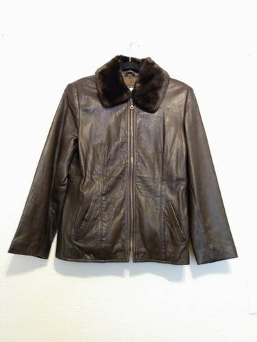 Faux Fur Collar Jacket size 
