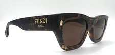 FENDI FE401001 FE 401001 55E Havana Sunglasses 53-20-145 Rx