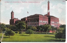 BUREAU OF ENGRAVING & PRINTING, Washington, D. C. Unused Vintage Postcard 2268