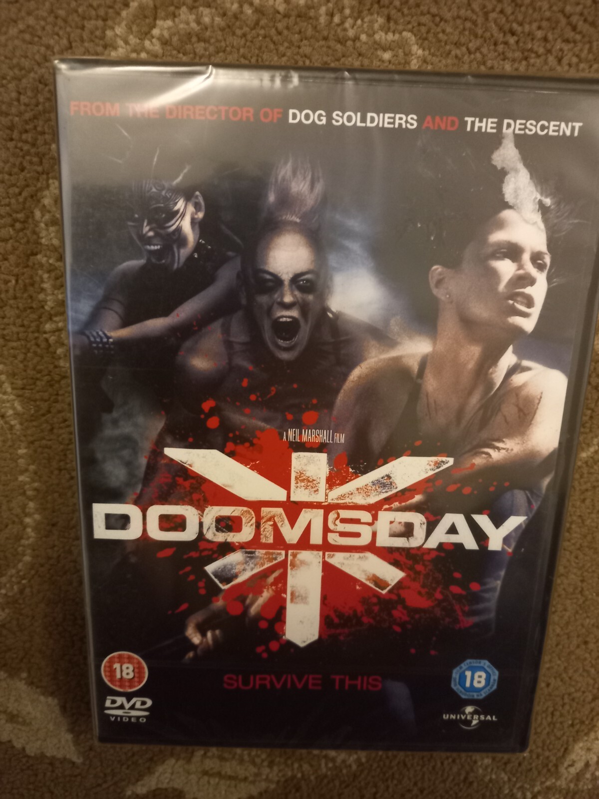 DOOMSDAY DVD SEALED RATED 18