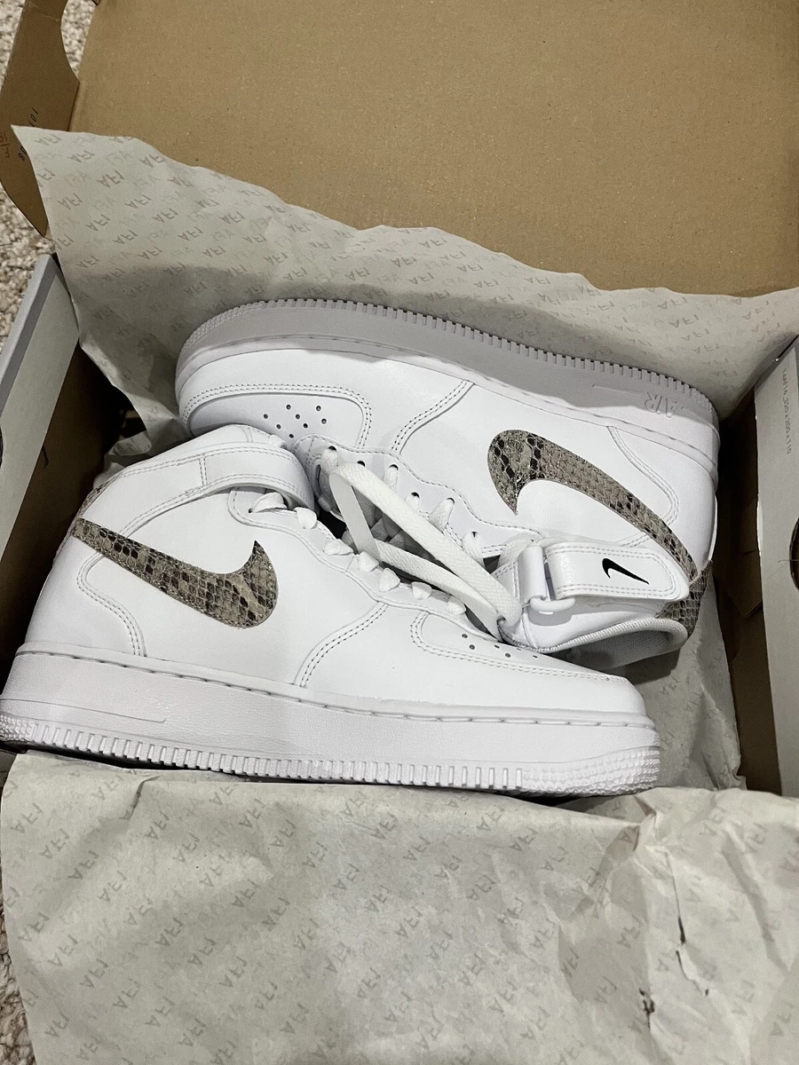 Nike Air Force 1 '07 Mid Snakeskin Swoosh W for sale | eBay