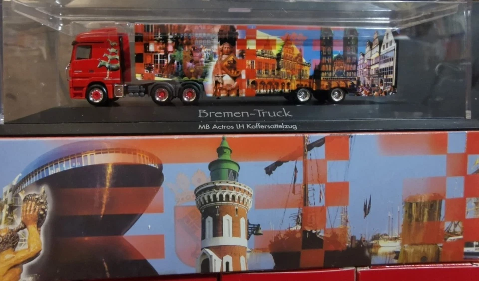 HERPA 120715 Camion autoarticolato 5 assi MB Actros LH "Bremen-Truck" - scala H0 - Immagine 2 di 4