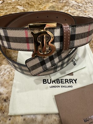 TB 30 Check Reversible Medium Belt | eBay