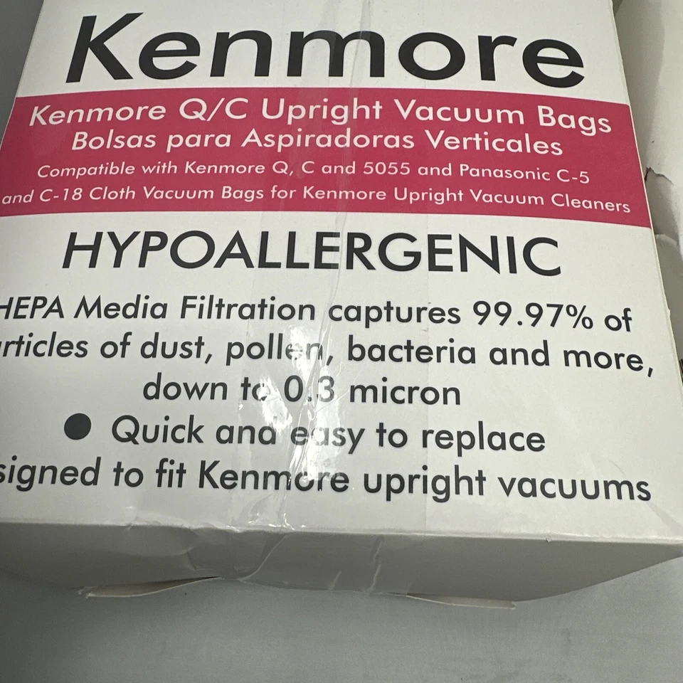 (5) Kenmore Canister Vacuum Bags 6-Pack Type Q C & 5055 & Panasonic C-5 & C-18 - Image 3 of 4