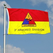 Army 3rd Armored Division Spearhead Flag Banner 3x5 Feet Home Garden Decor