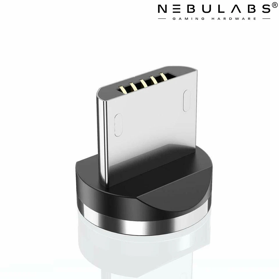 Magnetic Rotating USB Charging Cable USB Cord 3-in-1 Fast Charger Wireless LED - Image 4 of 4