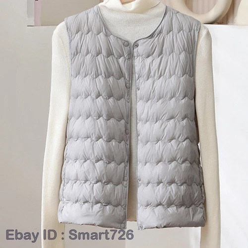 Winter Women Packable Ultralight Down Jacket Puffer Parka Coats Vest Warm - Picture 11 of 30