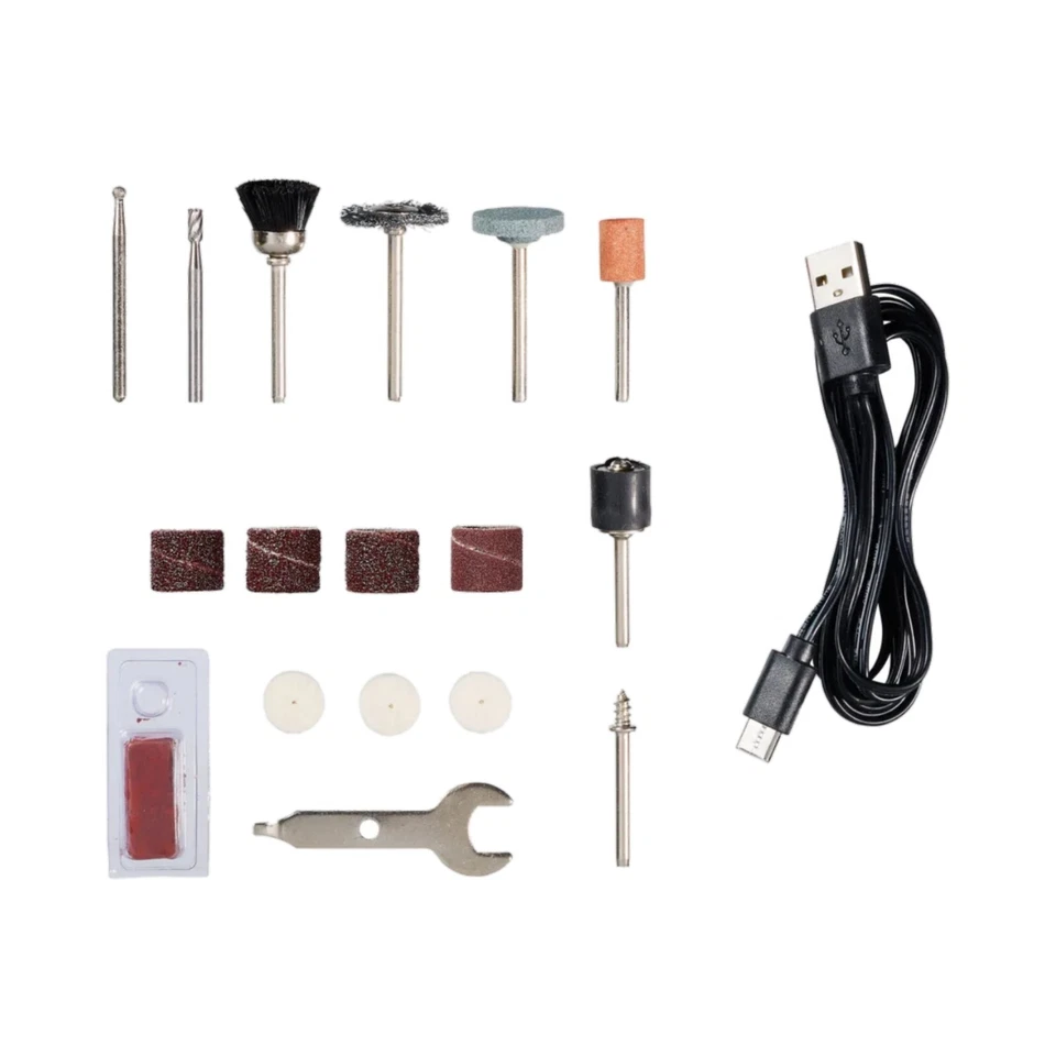 Parkside 4V Cordless Rotary Tool With Accessories & USB-C Charging Cable - Image 4 of 4