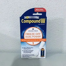 Compound W Dual Power for Large Warts Freeze Off & Remover Expires 8/31/2025