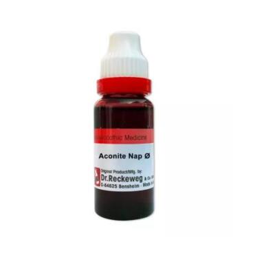 Dr. Reckeweg Germany Homeopathy Aconite Napellus 1X Mother Tincture Q (20ml)