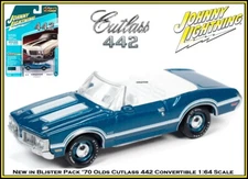 Johnny Lightning '70 Olds Cutlass 442 Convertible 1/64th Diecast Car JLCG022A