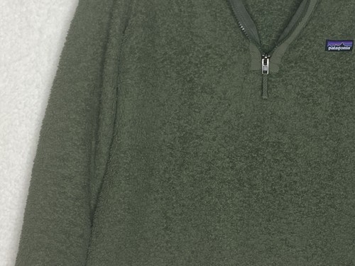 Patagonia Los Gatos Green Fleece Fuzzy Jacket 1/4 Zip Pullover Size XXL (16-18) - Picture 4 of 11