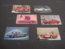6 Chevrolet Corvette Reprint Postcards C2 C3 Midyear 1963 Postcard