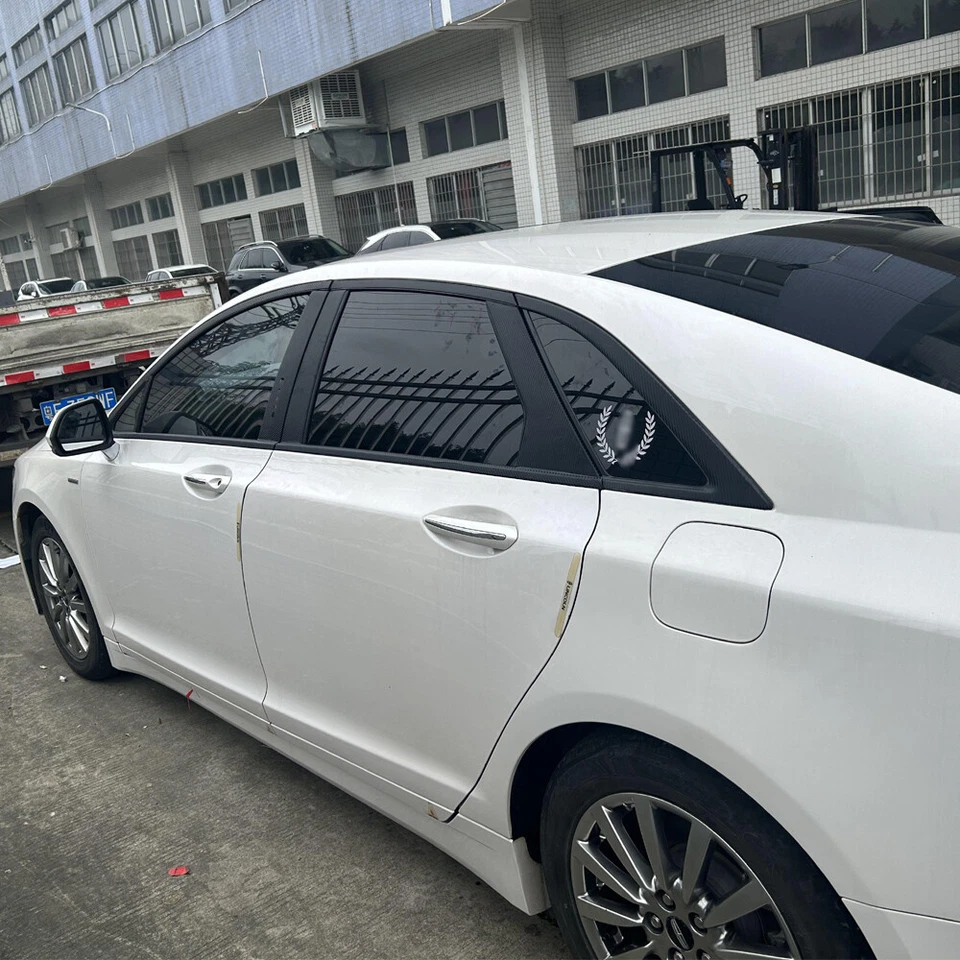 Matte/Glossy Black Chrome Delete Window Trims For Lincoln MKZ 2013-2020 Foto 2 de 4