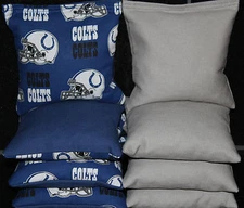 All Weather INDIANAPOLIS COLTS CORNHOLE BEAN BAGS Poly Resin Filled Game Bags