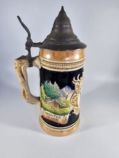Vintage Western Germany made Stein Jug Tankard - EINGUTTER TRUNK