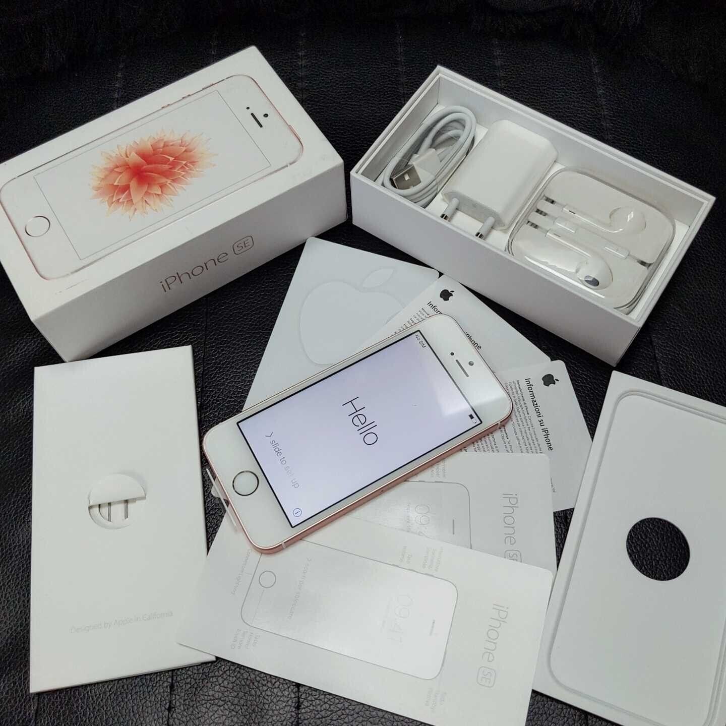 Very N ew Apple iPhone SE 1St Generation 64GB Rose Gold Unlocked With box  sealed