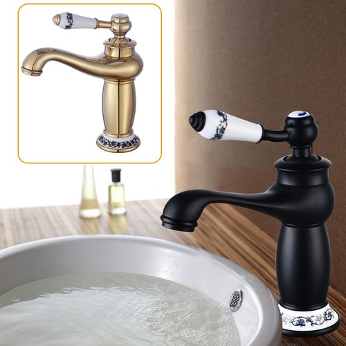 Retro Nostalgie Bad Wasserhahn Waschtischarmatur Mischbatterie Einhebelmischer - Bild 11 von 26