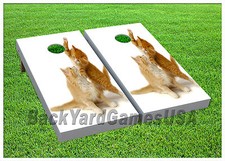 Kittens CORNHOLE BEANBAG TOSS GAME w Bags Game Boards Set 1010