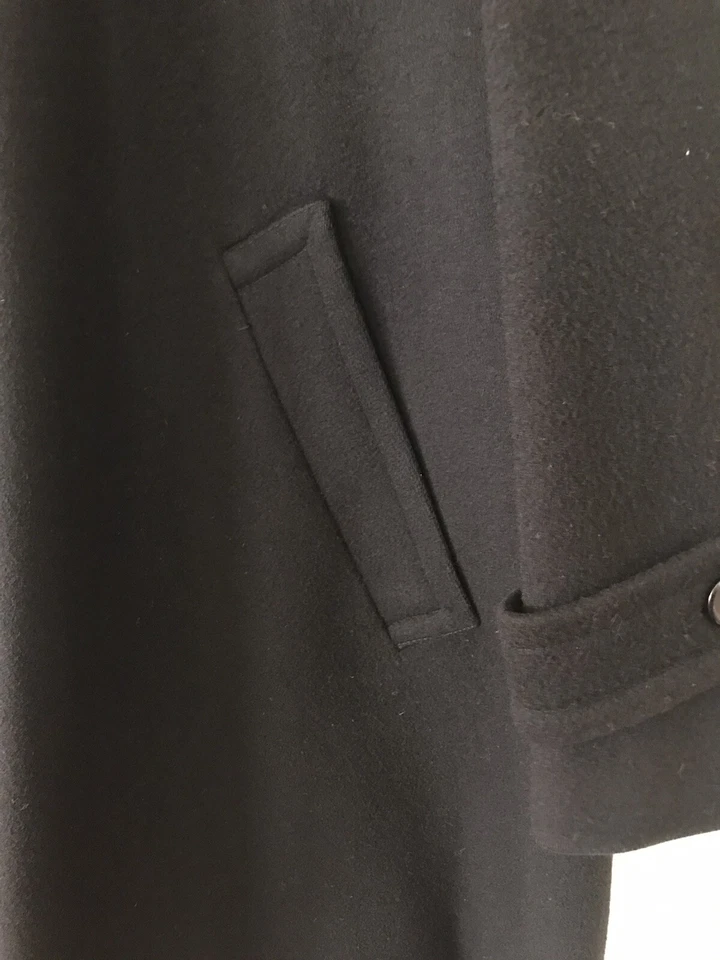 Abrigo Christian Dior 1987 pesado 100 % lana negro vintage talla 48 Foto 4 de 4