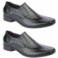 MENS FAUX LEATHER SHOES NEW ITALIAN SMART FORMAL WEDDING OFFICE PARTY SHOES SIZE