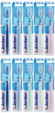 10 JORDAN CLEAN BETWEEN SOFT Ultra Thin Bristles Toothbrushes for Sensitive Gums